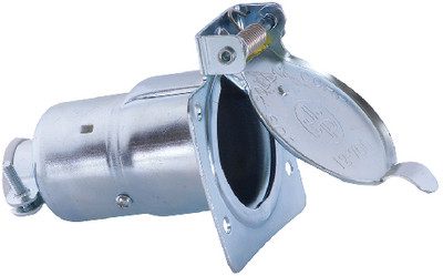 RV Designer - 7-way Rv Socket Chrome - P703