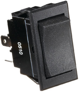 RV Designer - Switch-rocker 20a 4-term Black - S221