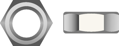 Seachoice - 3/8-16 Fnshd Hex Nut 316 100bg - SC31312