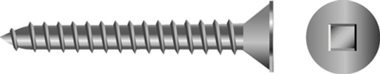 Seachoice - #14x1 1/2 Sqr Flt Sms Ss 50/bg - SC5471 Seachoice - #14x1 1/2 Sqr Flt Sms Ss 50/bg - SC5471