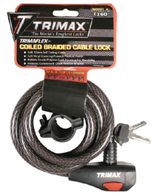 Trimax Locks - 6'high Security Cable Lock - TKC126 Trimax Locks - 6'high Security Cable Lock - TKC126