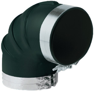 Trident hose - Tri Rubber 90d Elbow/clamps 2 - TRL290SS