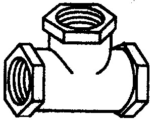 Brass Fittings - Plastic Tee 1/2 - TT12