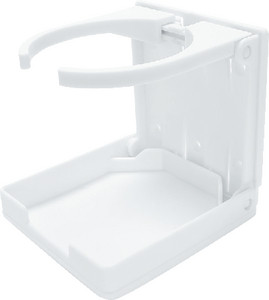 Camco - Adjustable Drink Holder White - 44040
