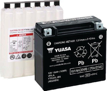 Yuasa - Battery Ytx20l-bs Agm - YUAM320BS
