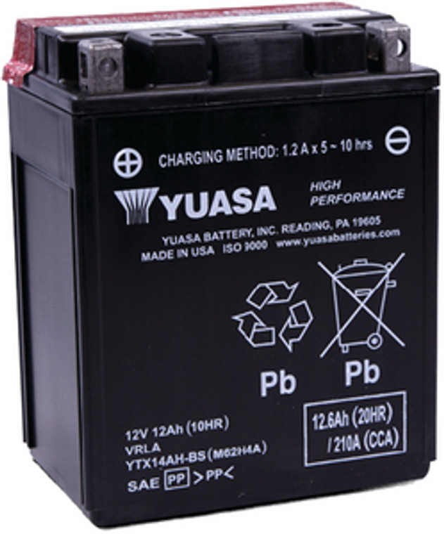 Yuasa - Battery Ytx14ahl-bs Hi Perf - YUAM62H4L Yuasa - Battery Ytx14ahl-bs Hi Perf - YUAM62H4L