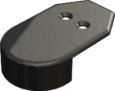 Taco Metals - Rub Rail End Caps   2/cd - F90-0002BKN-1