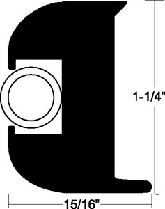 Taco Metals - Rub Rail Kit Black 70ft - V11-3447BBK70-2