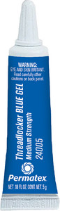 Permatex - Threadlock Gel Blue 5g Tube - 24005