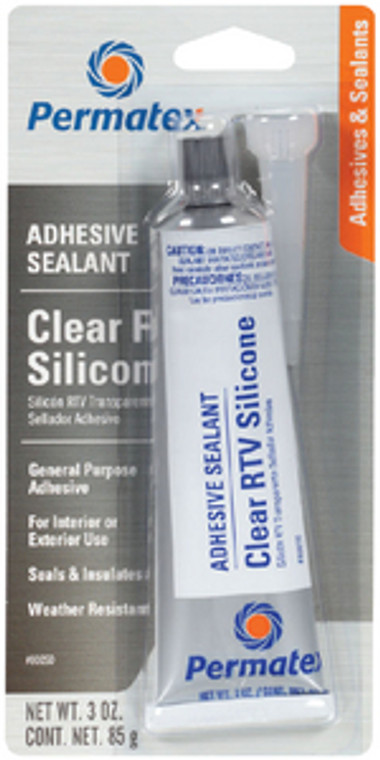 Permatex - Silicone Seal Clear 3 Oz Perm - 80050 Permatex - Silicone Seal Clear 3 Oz Perm - 80050
