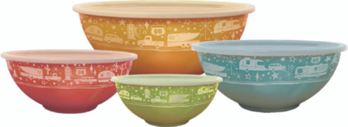 JR Products - Set Of 4 Nesting Bowls With Li - CC-006