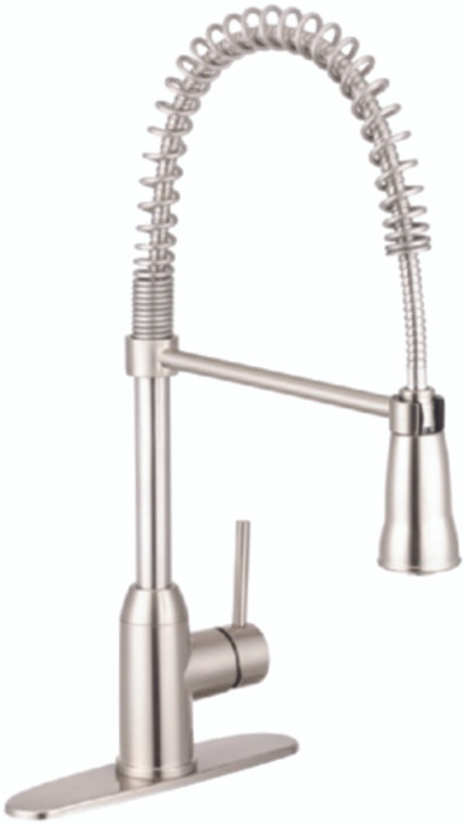 Dura Faucet - Springcoil Pulldown Faucet Chr - DF-NMK504-CP Dura Faucet - Springcoil Pulldown Faucet Chr - DF-NMK504-CP