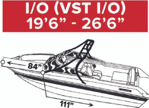 Carver Covers - Vst-19 I/o W/tower Boat Cover - 97119S11