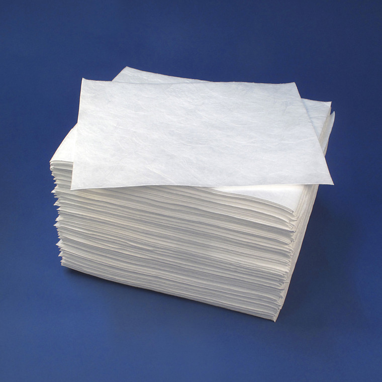 Buffalo 90851 Meltblown Oil-Only Lightweight Sorbent Pads - 15" x 18", 200 Per Case - 90851