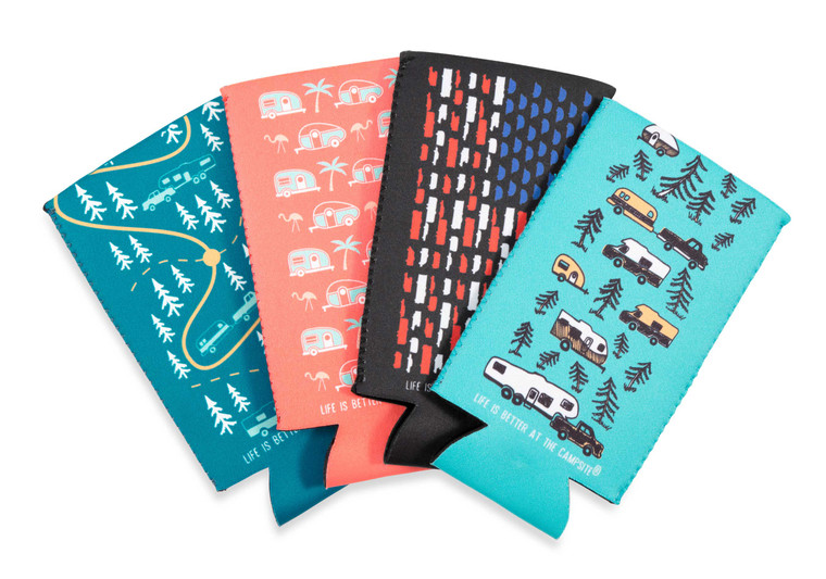 Camco 53309 LIBATC Skinny Can Sleeve - Pack of 4 - 53309