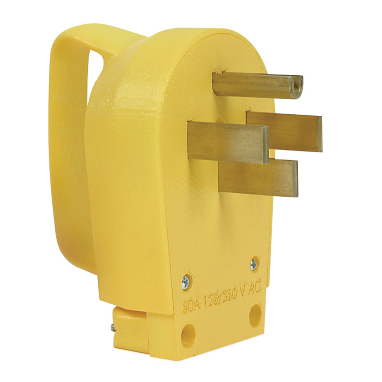 Camco 55255 50A Plug with PowerGrip - Clamshell - 55255
