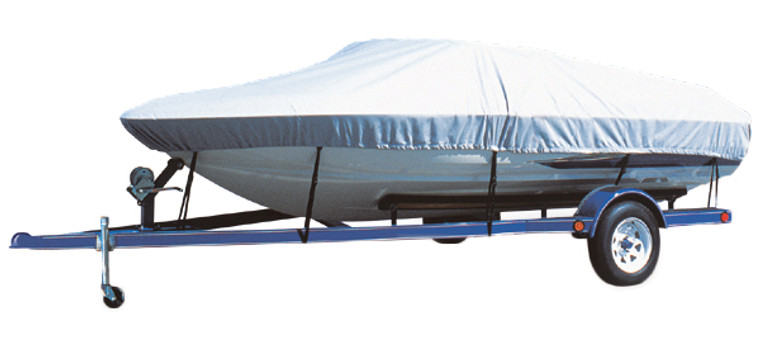 Carver 79003 Trailerable Flex-Fit PRO Universal Boat Cover - 16' to 19' Centerline, 96" Beam - 79003 Carver 79003 Trailerable Flex-Fit PRO Universal Boat Cover - 16' to 19' Centerline, 96" Beam - 79003