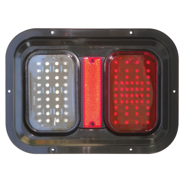 Diamond Group by Valterra DG52721PB LED Tail Light with Back Up - 11", Red, Rectangle - DG52721PB