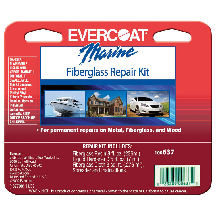 Evercoat 100637 Polyester Fiberglass Repair Kit - Half Pint Resin - 100637