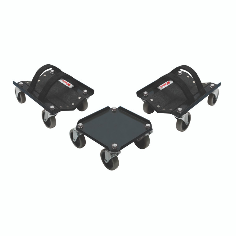 Extreme Max 5800.0232 V-Slides Snowmobile Dolly System - Steel, Black - 5800.0232