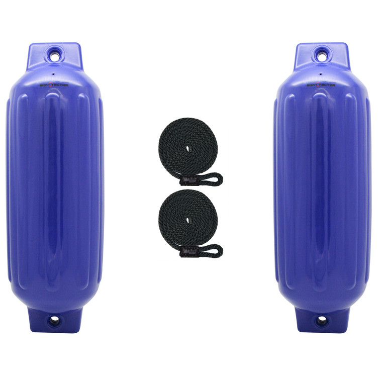 Extreme Max 3006.8544.2 BoatTector Inflatable Fender Value 2-Pack - 10" x 30", Cobalt Blue - 3006.8544.2