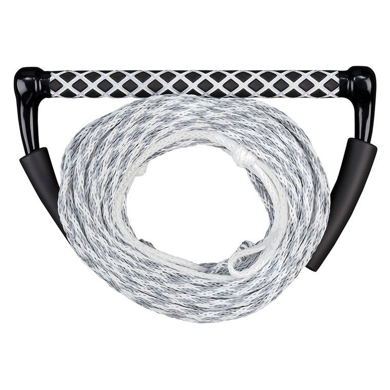 Full Throttle 340400-701-999-21 Wakeboard/Kneeboard Rope - 3-Section, 65', White/Gray - 340400-701-999-21