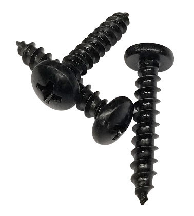 Gatorbak WHK-100-B Wood Hardware Kit #10 Stainless Steel Phillips Head Screw - Black, Pack of 100 - WHK-100-B