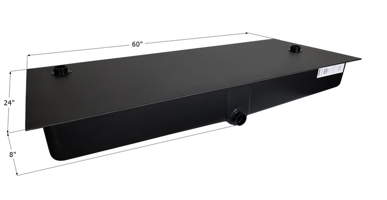 Icon 14165 Holding Tank with Center Side Drain (Starcraft Configuration 0326096) HT140SD - 60" x 24" x 8", 30 Gallon - 14165