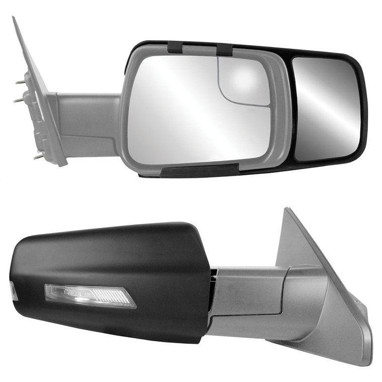 K-Source 80730 Snap & Zap Custom Fit Towing Mirror for Dodge Ram 1500 Non-Classic Models (2019+), Pair - 80730