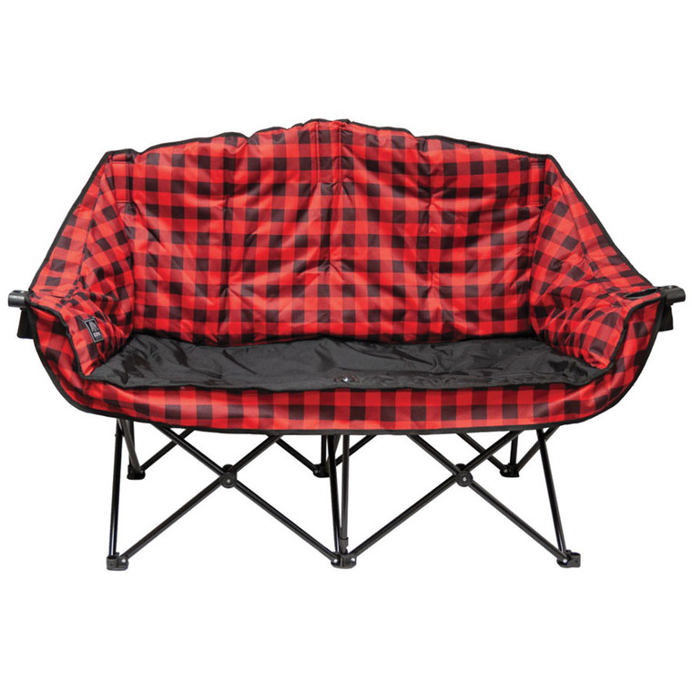 KUMA KM-BBDC-RB Bear Buddy Double Chair - Red Plaid - KM-BBDC-RB