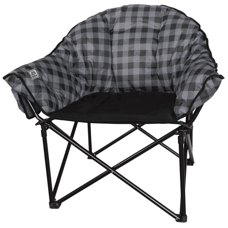 KUMA KM-LBCH-GPB Lazy Bear Chair - Gray Plaid - KM-LBCH-GPB