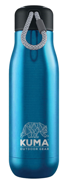 Kuma Outdoor Gear KM-RWB-BL Rope Water Bottle Blue - 17 Oz - KM-RWB-BL