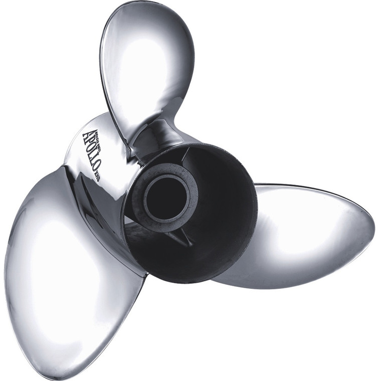 Michigan Wheel 993405 Apollo D-Series 3-Blade Stainless Steel Propeller - RH, 10-3/4" Diameter x 12" Pitch - 993405