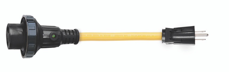 ParkPower 1530PA-B Pigtail Adapter - 30A (125V) Female to 15A (125V) Male - 1530PA-B