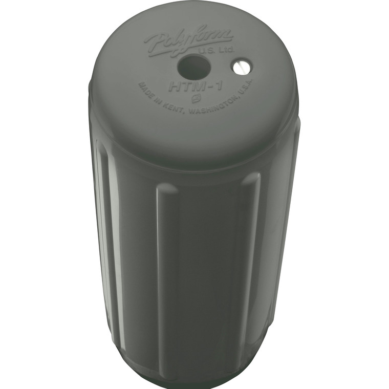 Polyform HTM-2 GRAPHITE HTM-Series Boat Fender - 8.5" x 20.5", Graphite - HTM-2 GRAPHITE