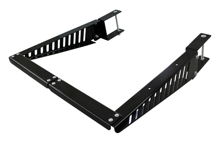 Quick Products QP-BMCSA RV Bumper-Mounted Cargo Support Arms - Includes Optional Adjustable Brace - QP-BMCSA