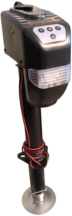 RAM EJ-3575-BBX Electric A-Frame Trailer Jack with Drop Leg, Wire, and Remote - 3,500 lb. Lift Capacity - EJ-3575-BBX