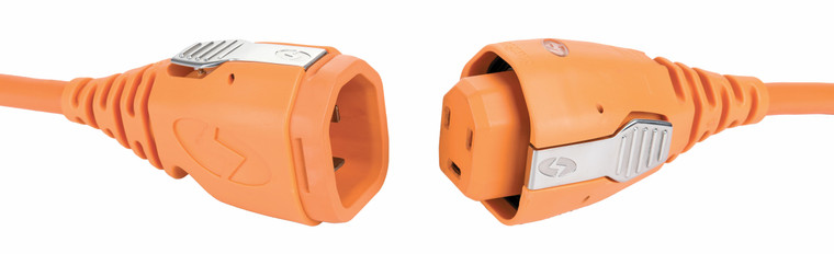 SmartPlug BLFT30ASSYNTO 30A/125V Dock & Lift Kit with Stainless Steel Inlet and 25' Orange Cord - BLFT30ASSYNTO