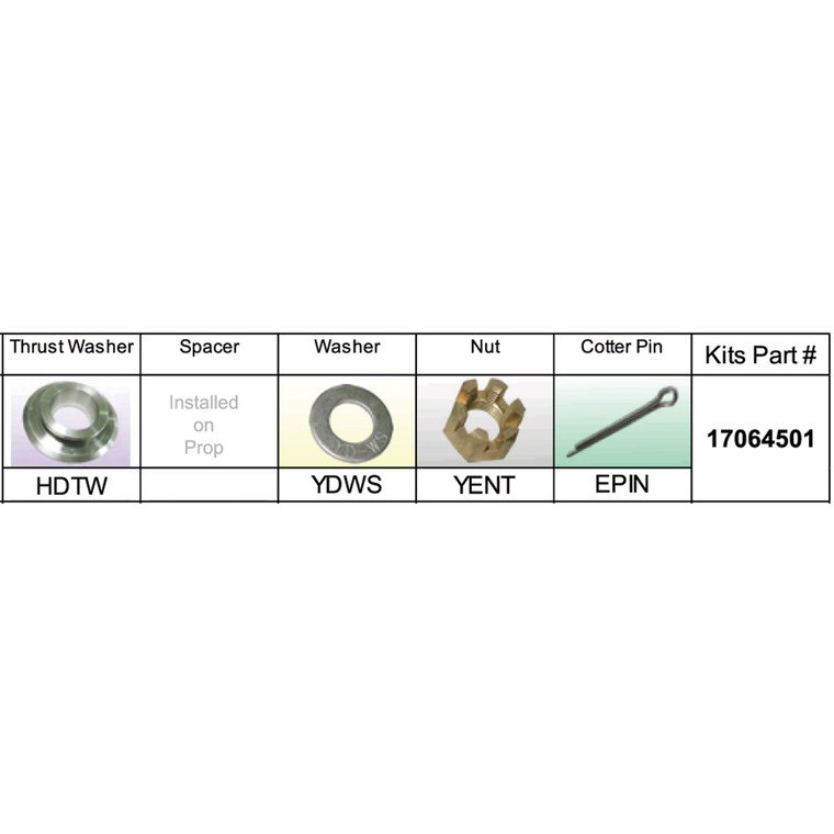 Solas 17064501 HD-PKT Propeller Kit for Honda 75-130HP - 17064501