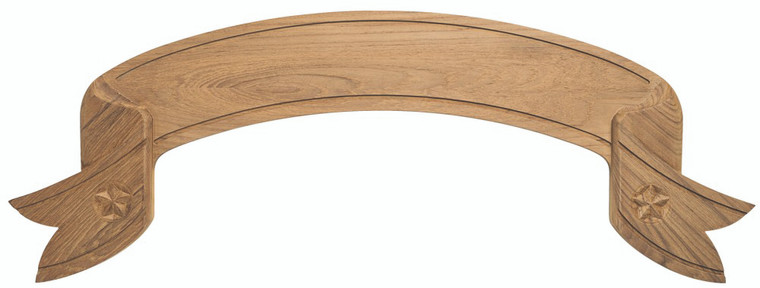 Whitecap 60602 Teak Scroll Style Nameboard - 60602