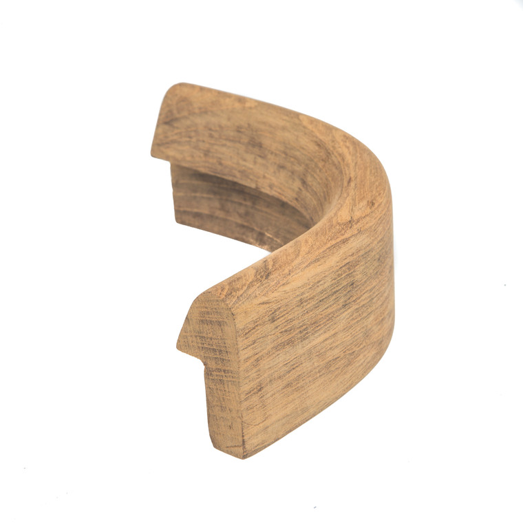 Whitecap 60833 Teak 1-5/8"H x 13/16"W Outside Corner Rail Molding - 60833