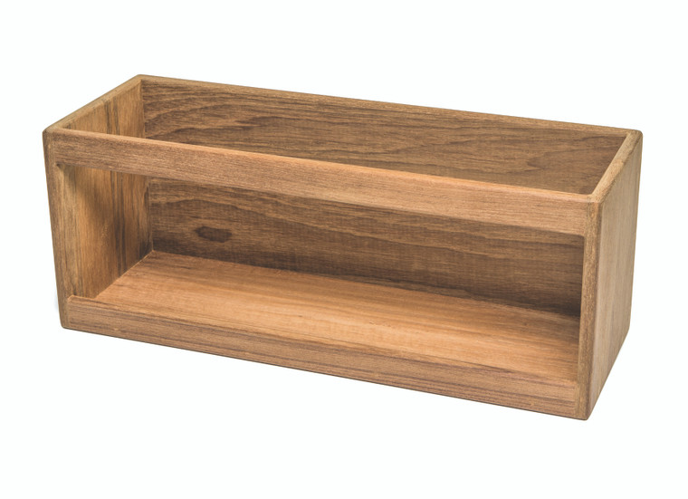 Whitecap 62514 Teak Paperback Book / VHS Cassette Rack - 62514