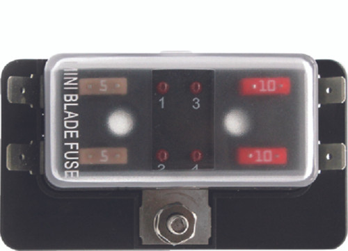 Cole Hersee - Sd Mini Led Fuse Holder 4-way - 880024-BP