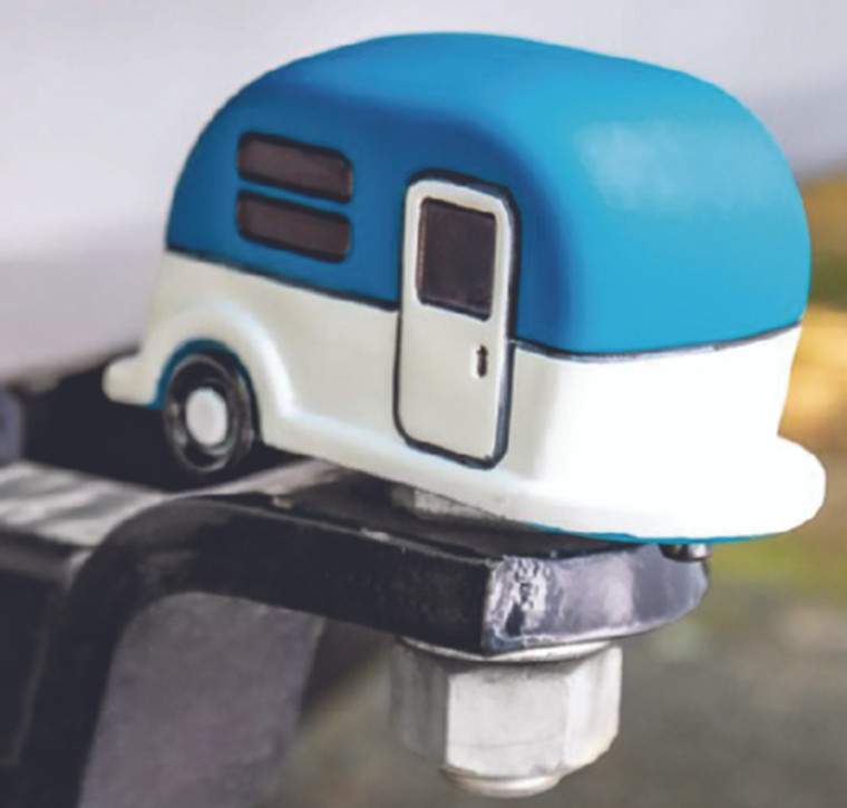 Camco RV - Hitch Ball Cover Blue Camper - 53306 Camco RV - Hitch Ball Cover Blue Camper - 53306