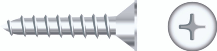 Seachoice - #10 X 1  Flt Sms Chrom  50bg - SC636CH Seachoice - #10 X 1  Flt Sms Chrom  50bg - SC636CH