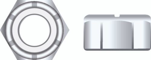 Seachoice - 1/4-20 Nylon Nut  Chrom 50bg - SC1335CH