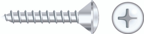 Seachoice - #10 X 1.5  Ovl Sms  Chrom 50bg - SC596CH