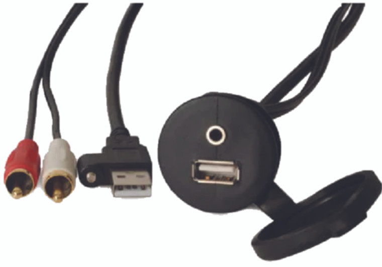 Fusion Electronics - Fusion Panel Mount Usb/3.5 Mm - 010-12381-00 Fusion Electronics - Fusion Panel Mount Usb/3.5 Mm - 010-12381-00