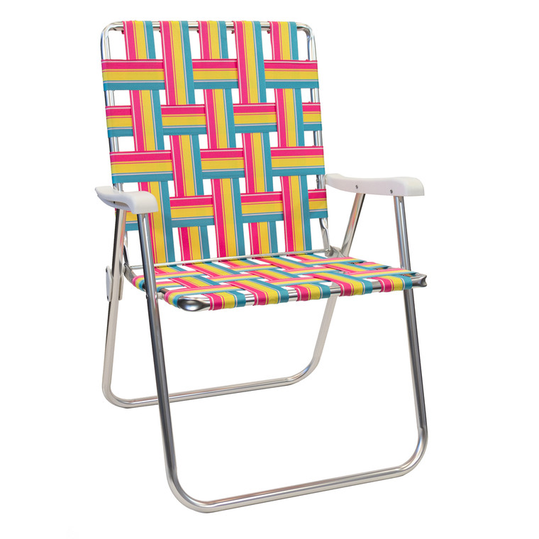 Kuma 830-km-btc-lp Lollipop Backtrack Chair - Yellow/pink/teal - 830-KM-BTC-LP