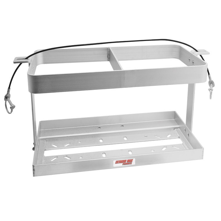Extreme Max 5001.5858 Aluminum Trailer-mount Race Fuel Jug Holder - Fits Two 5 Gallon Fuel Containers - 5001.5858